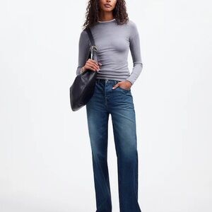 Madewell Low Slung Baggy Jeans Moffat Wash